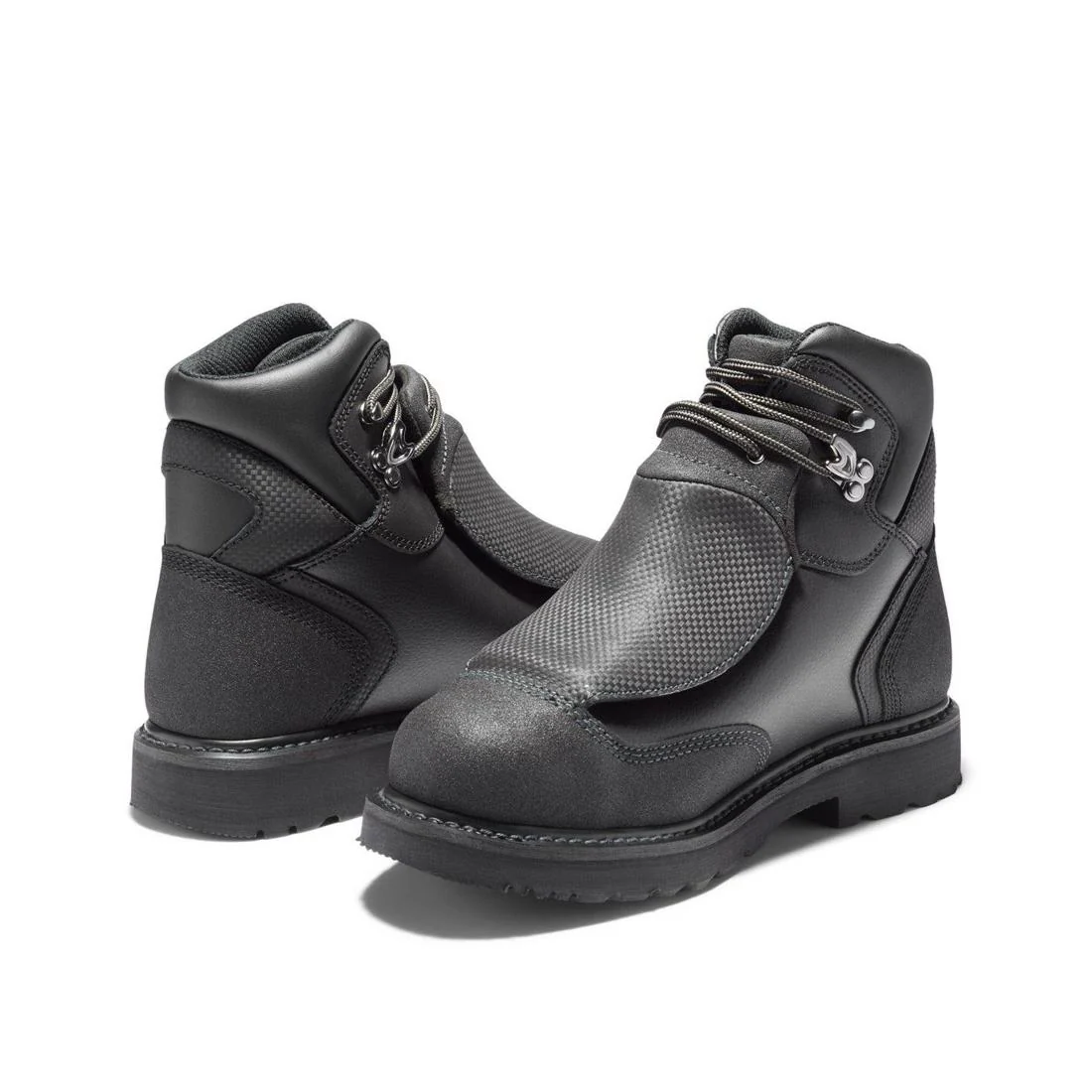 External Met Guard 6 Inch Steel-Toe Work Boot Black - Image 5