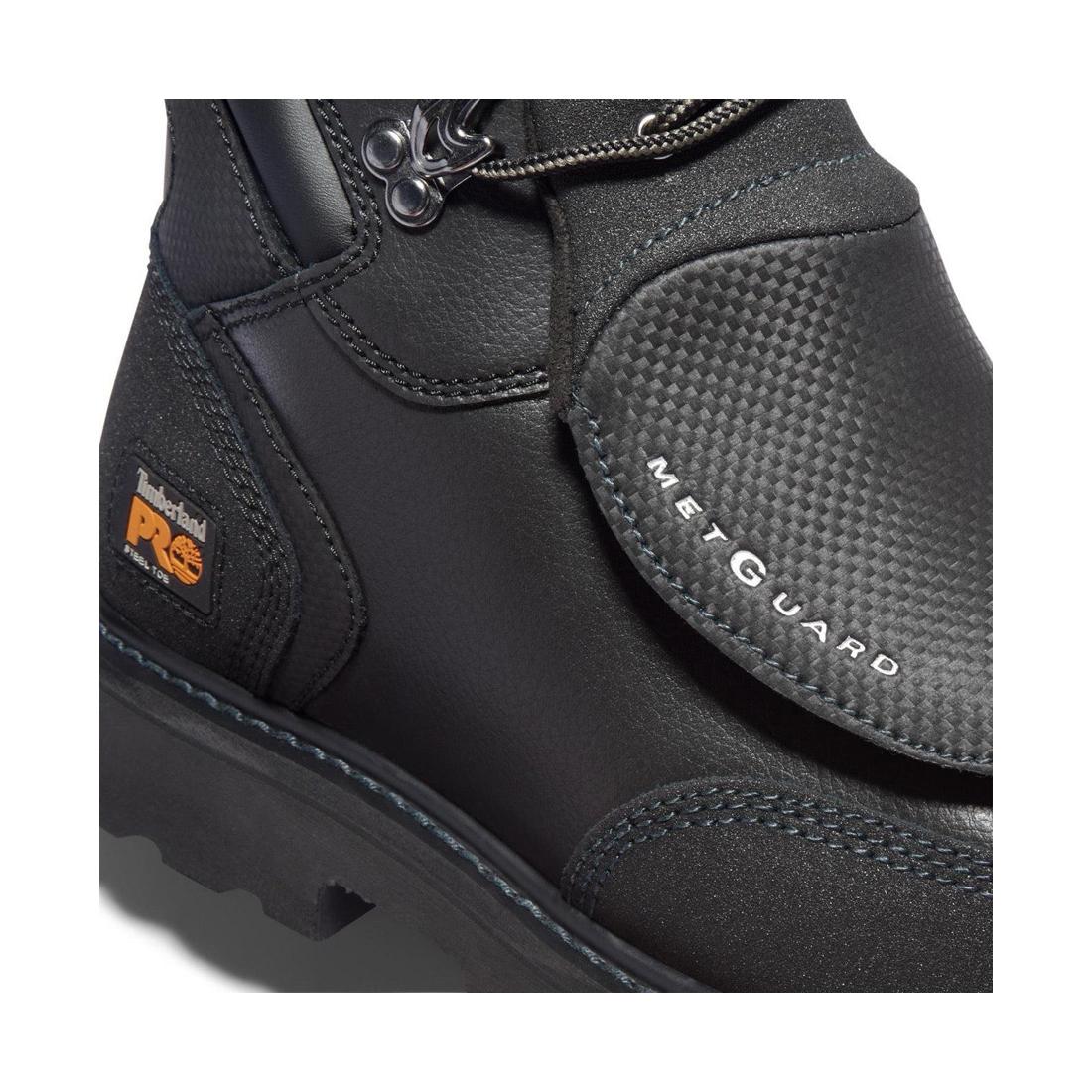 External Met Guard 6 Inch Steel-Toe Work Boot Black - Image 7