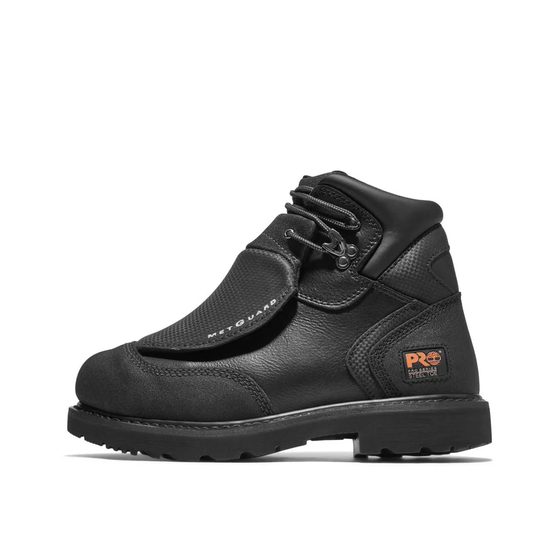 External Met Guard 6 Inch Steel-Toe Work Boot Black - Image 9