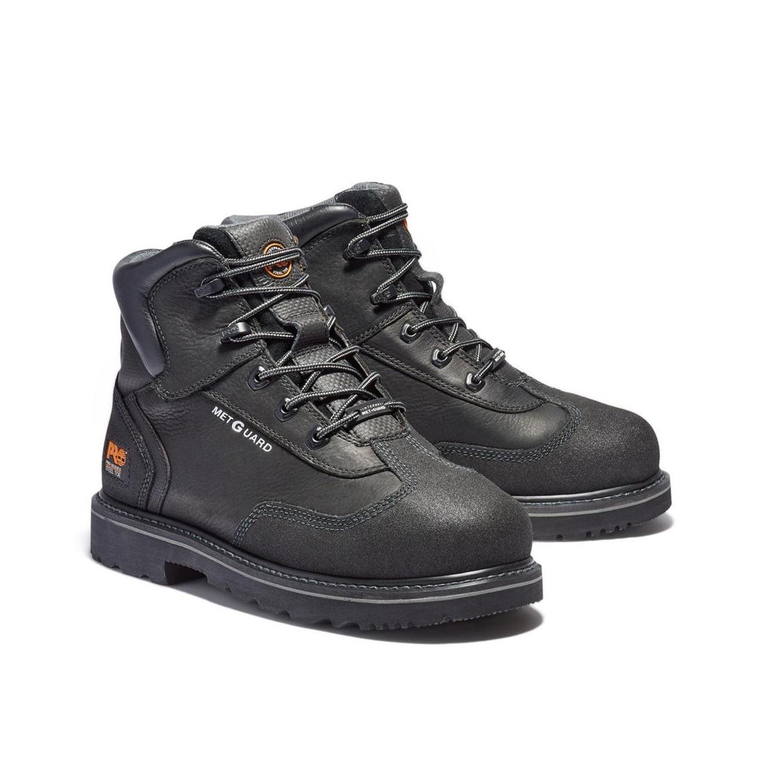 Internal Met Guard 6 Inch Steel-Toe Work Boot Black - Image 7