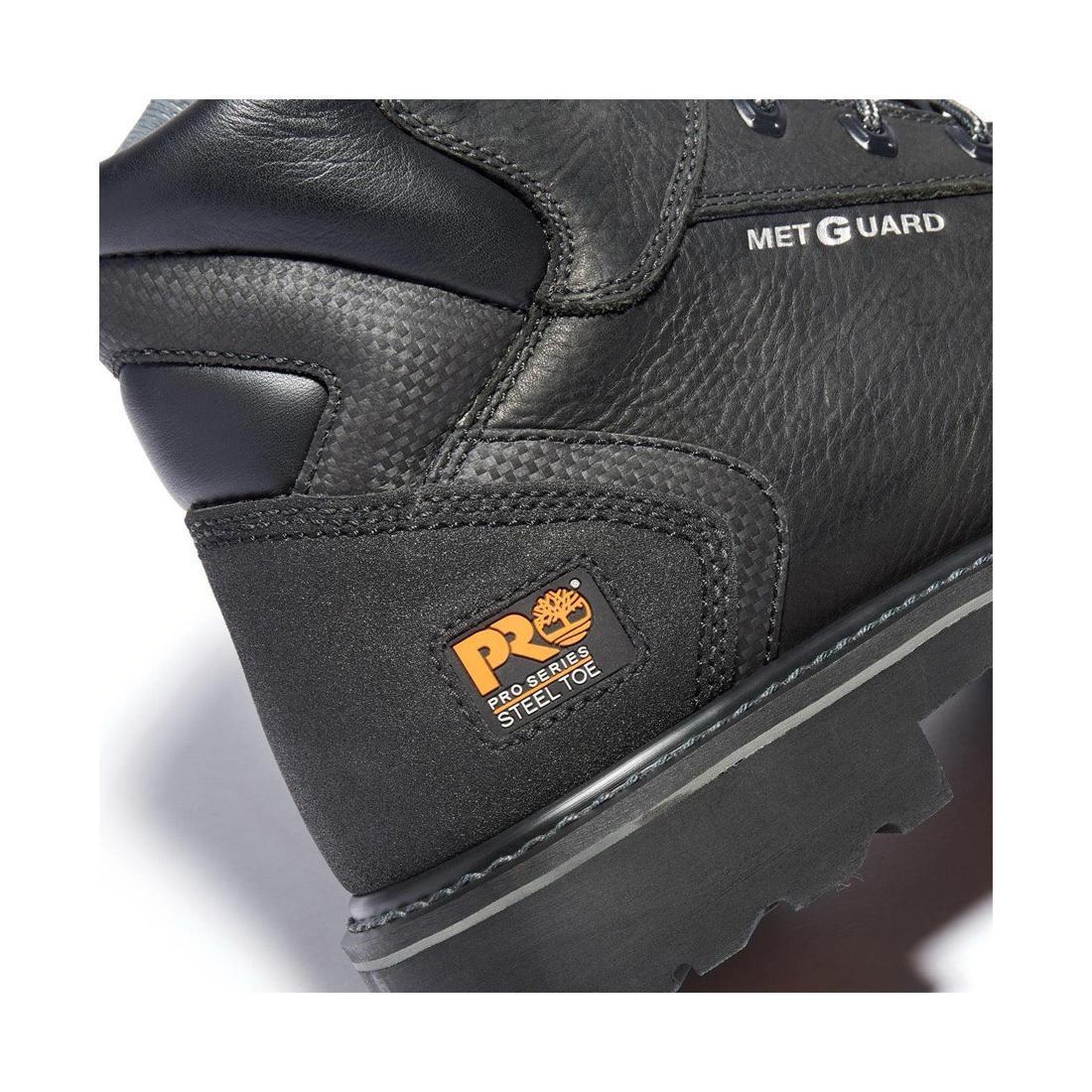 Internal Met Guard 6 Inch Steel-Toe Work Boot Black - Image 9