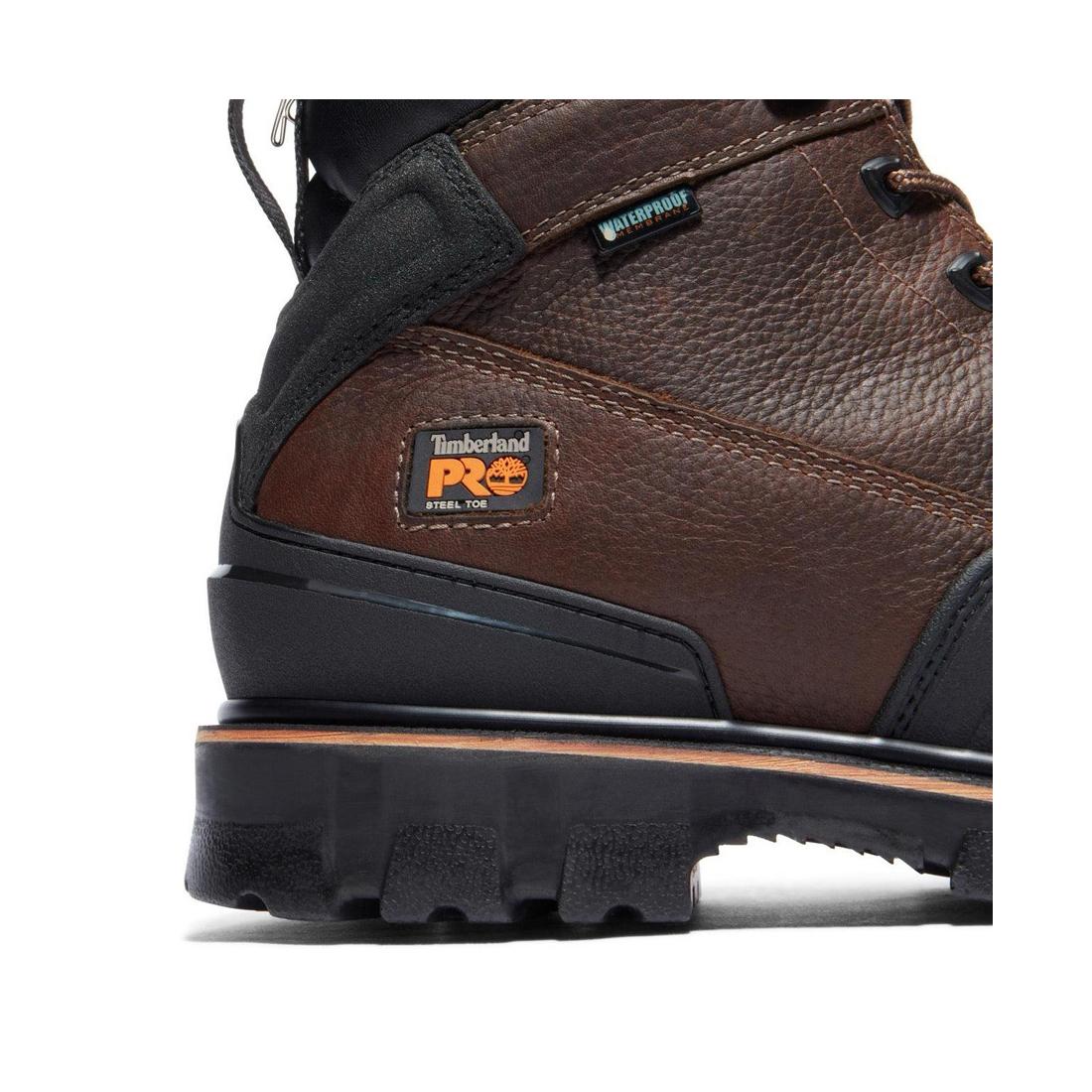 Rigmaster 6 Inch Steel-Toe Waterproof Work Boot Brown - Image 7