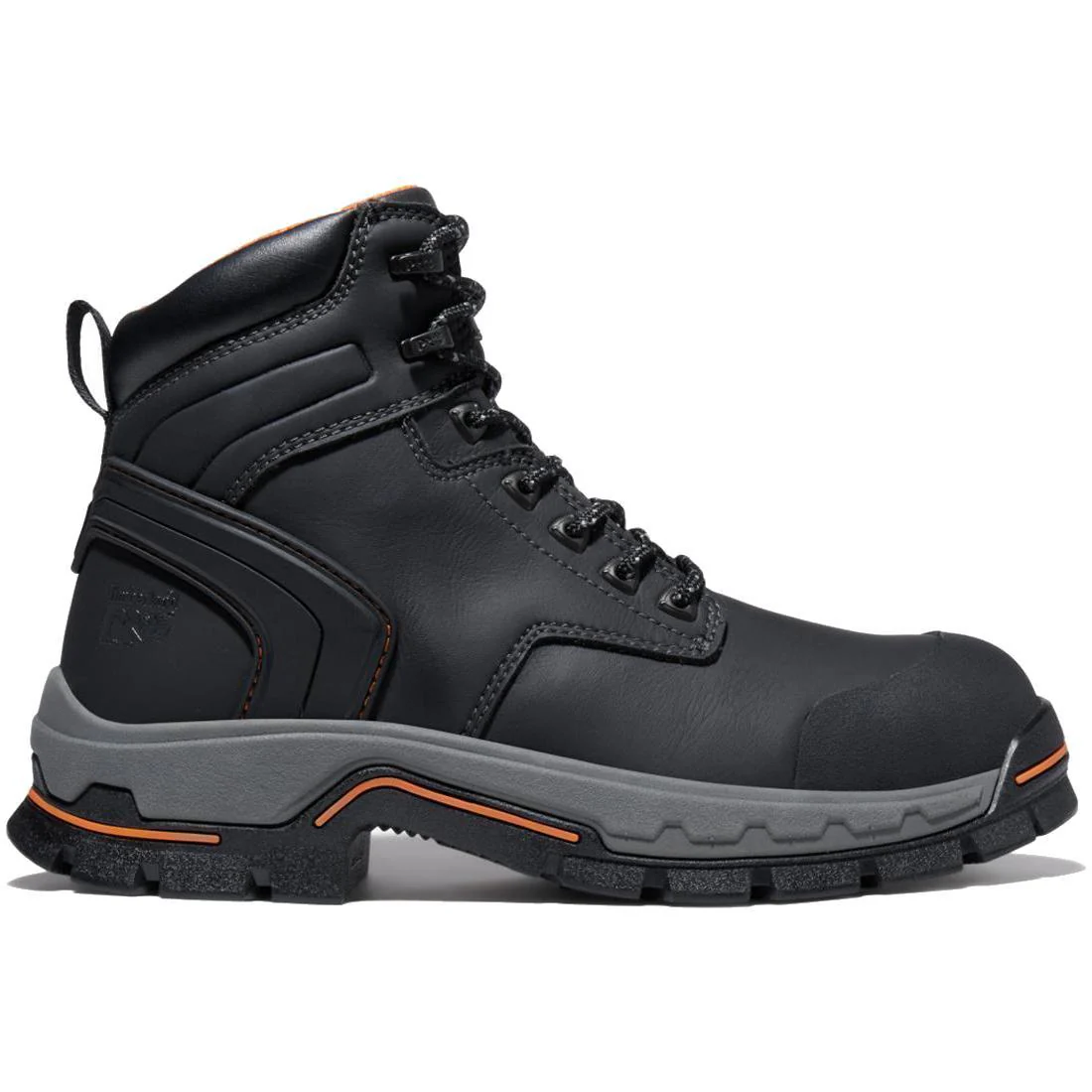 Stockdale 6 Inch Alloy-Toe Work Boot Black