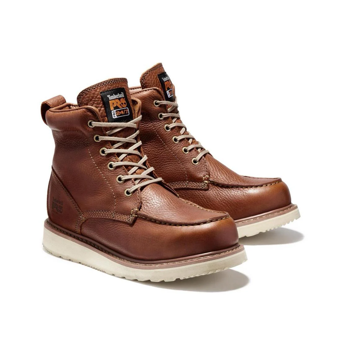 Wedge 6 Inch Soft-Toe Boot Brown - Image 5