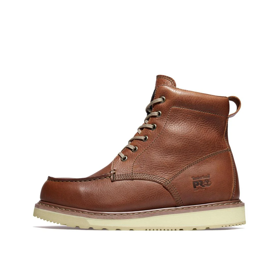 Wedge 6 Inch Soft-Toe Boot Brown - Image 7