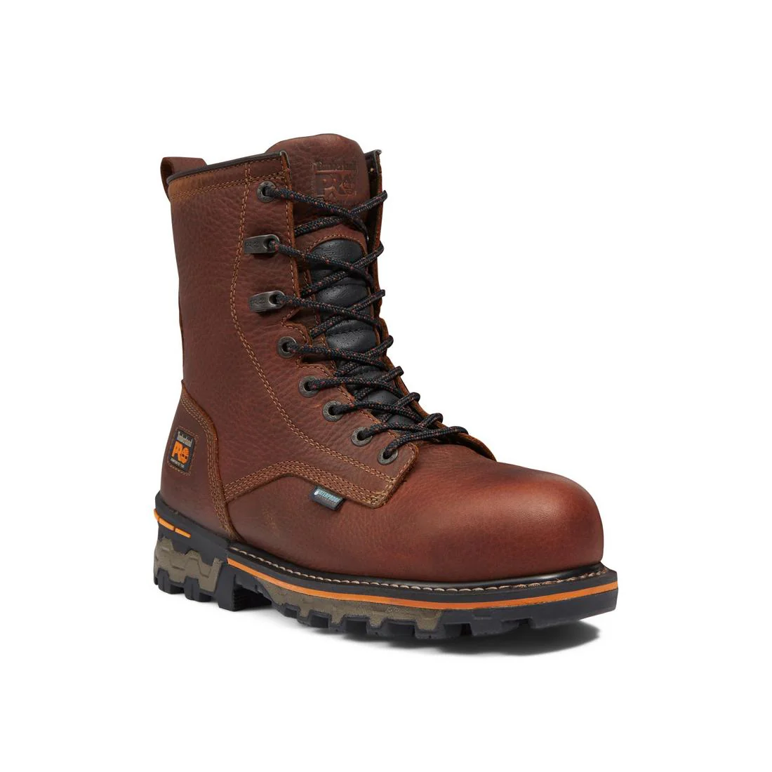 Boondock 8 Inch Composite-Toe Waterproof Work Boot Medium Brown - Image 2