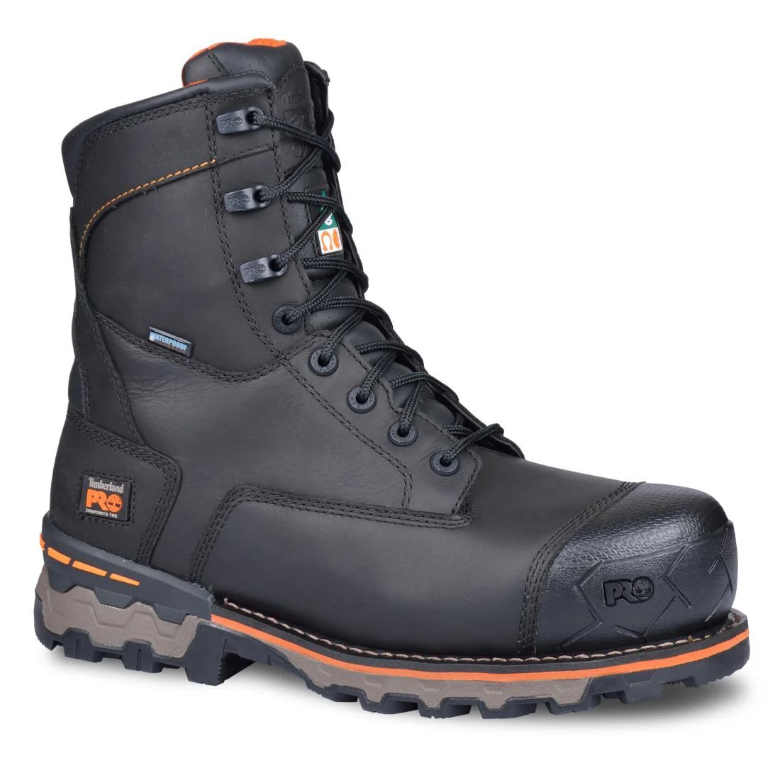 Boondock Waterproof Steel Toe 200g Insulated Work Boots – Black - Image 2