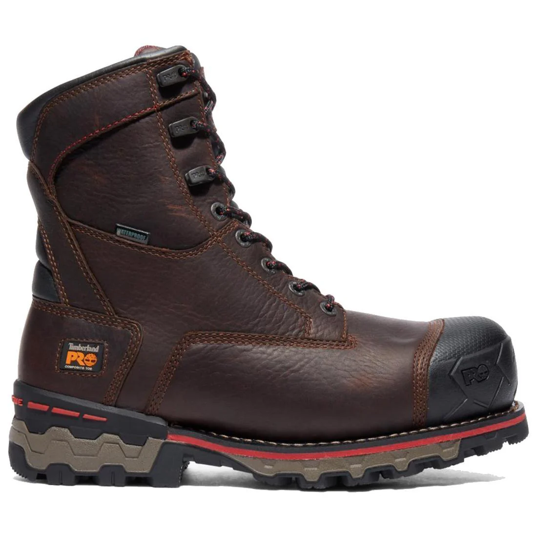 Boondock 8 Inch Composite-Toe Waterproof Ins 1000G Work Boot Brown