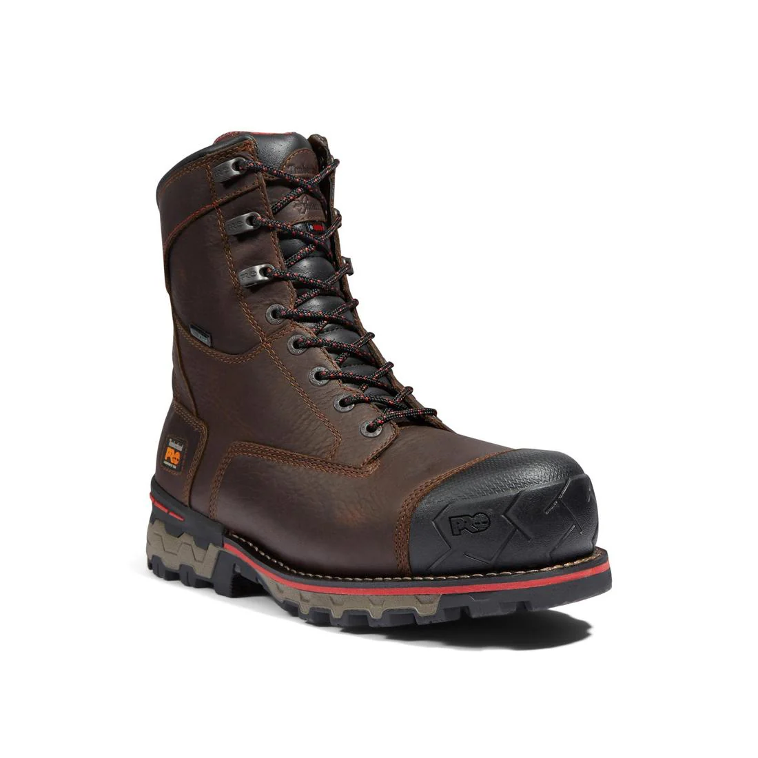 Boondock 8 Inch Composite-Toe Waterproof Ins 1000G Work Boot Brown - Image 2