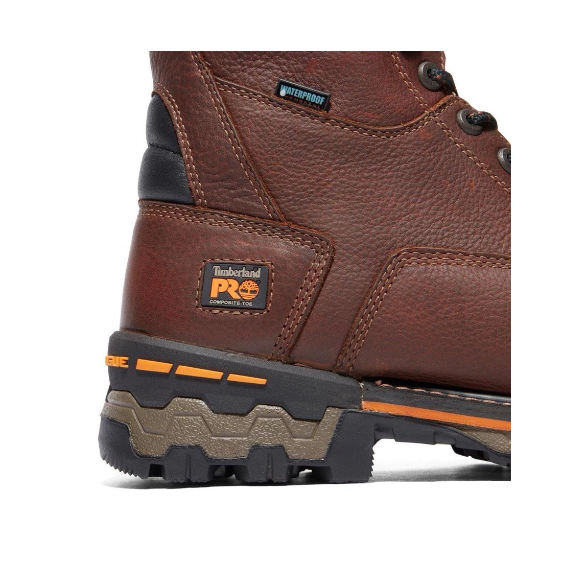 Boondock 8 Inch Composite-Toe Waterproof Ins 600G Work Boot Brown - Image 7