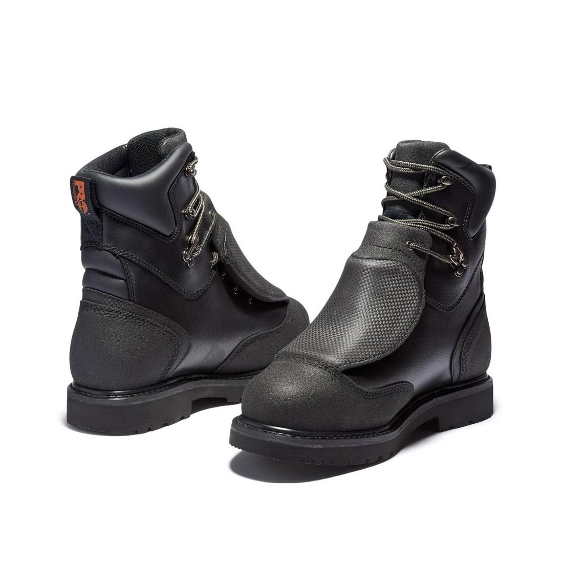 Met Guard 8 Inch Steel-Toe Waterproof Work Boot Black - Image 5