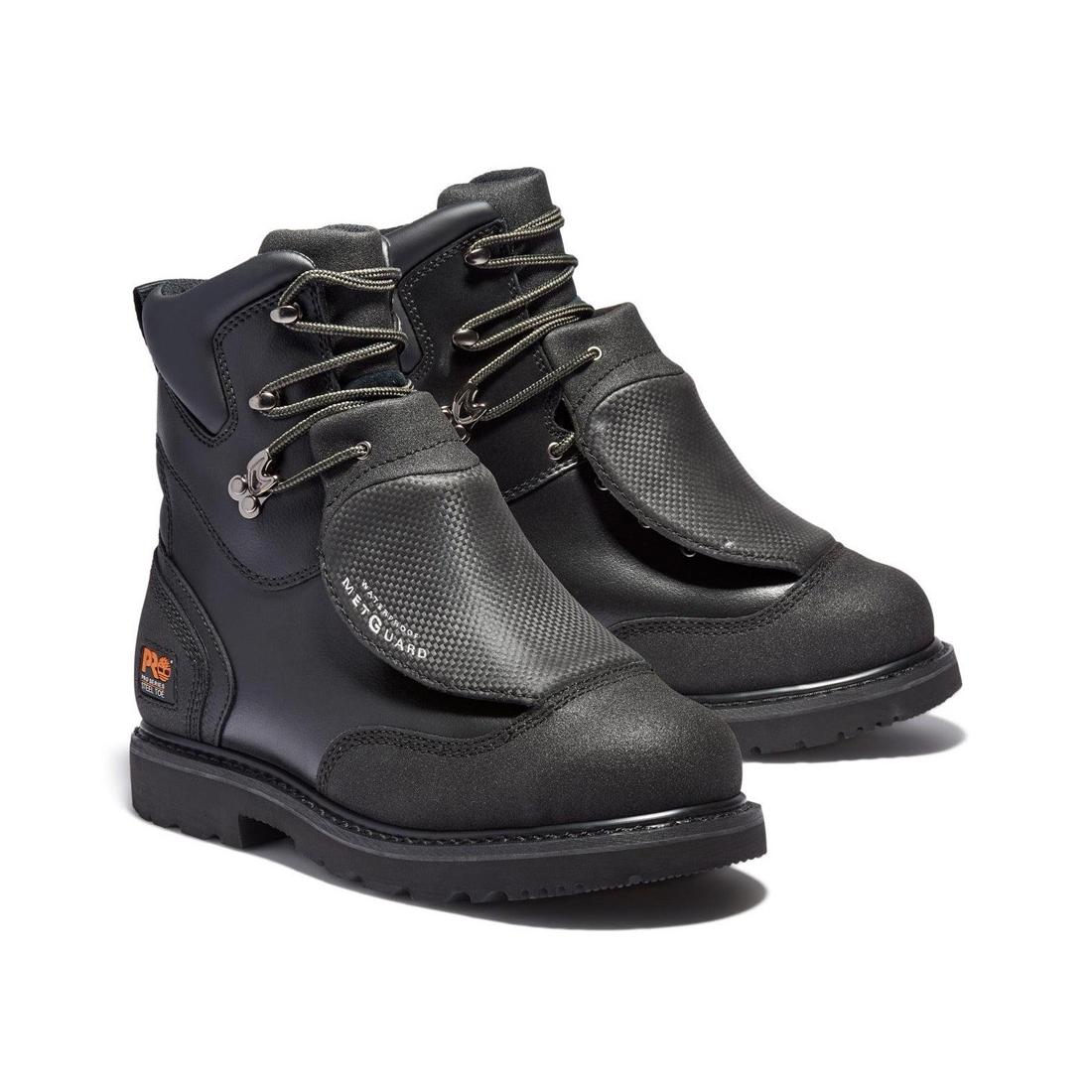 Met Guard 8 Inch Steel-Toe Waterproof Work Boot Black - Image 6