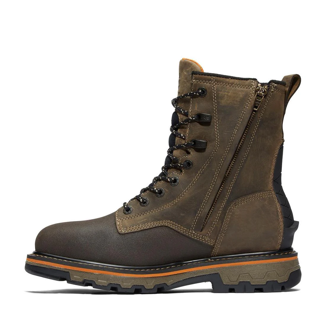 True Grit 8 Inch Composite-Toe Waterproof Work Boot Brown - Image 8