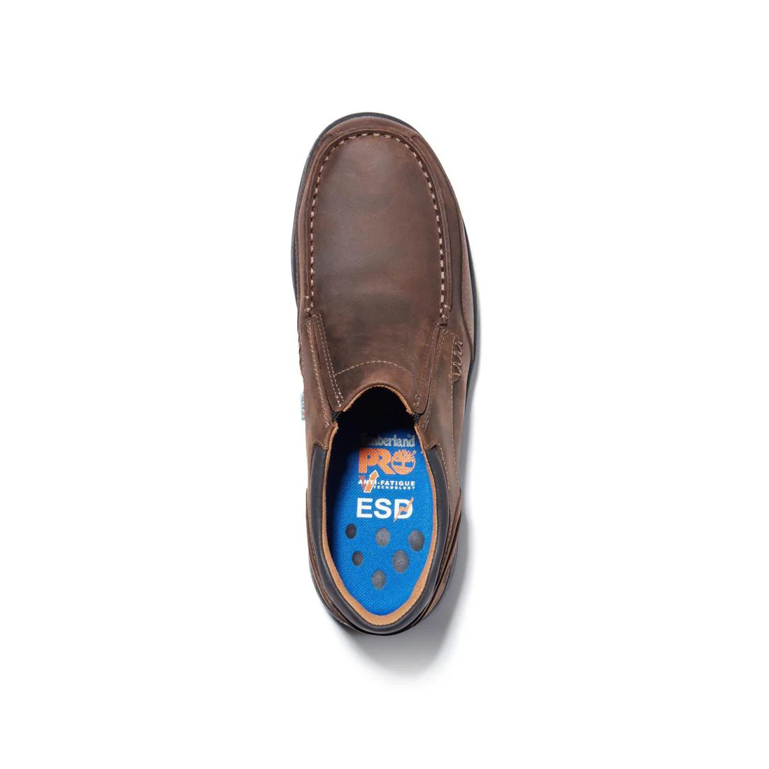 Branston Alloy-Toe Moc Toe Slip-On Work Shoe Brown - Image 4