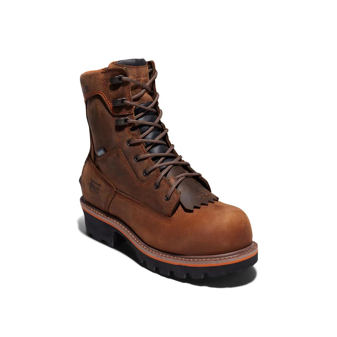 Evergreen 8 Inch Composite-Toe Waterproof Logger Work Boot Brown - Image 2