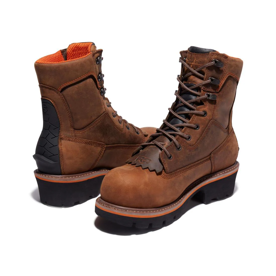 Evergreen 8 Inch Composite-Toe Waterproof Logger Work Boot Brown - Image 5
