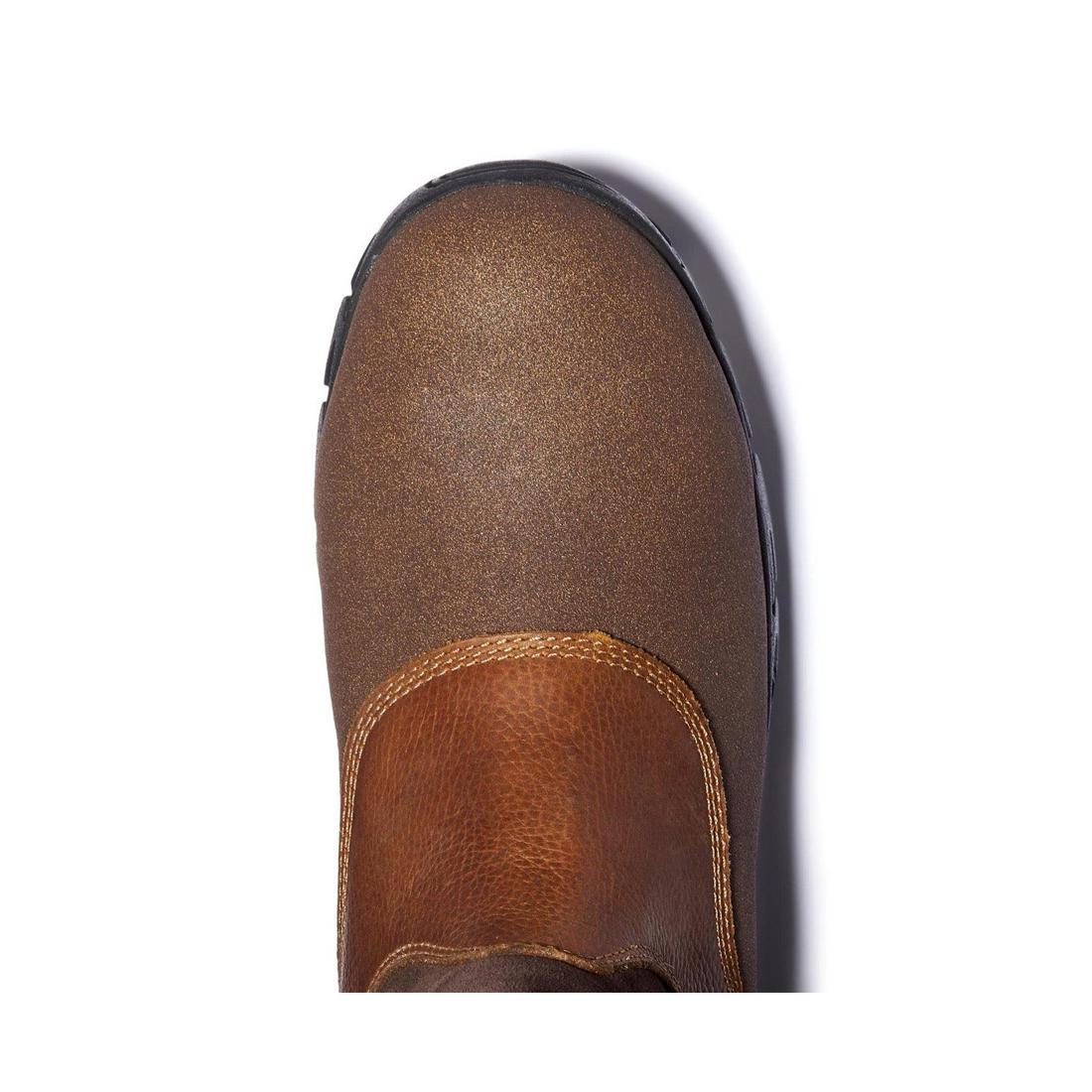 Excave Steel-Toe Met Guard WP Pull-On Work Boot Brown - Image 4