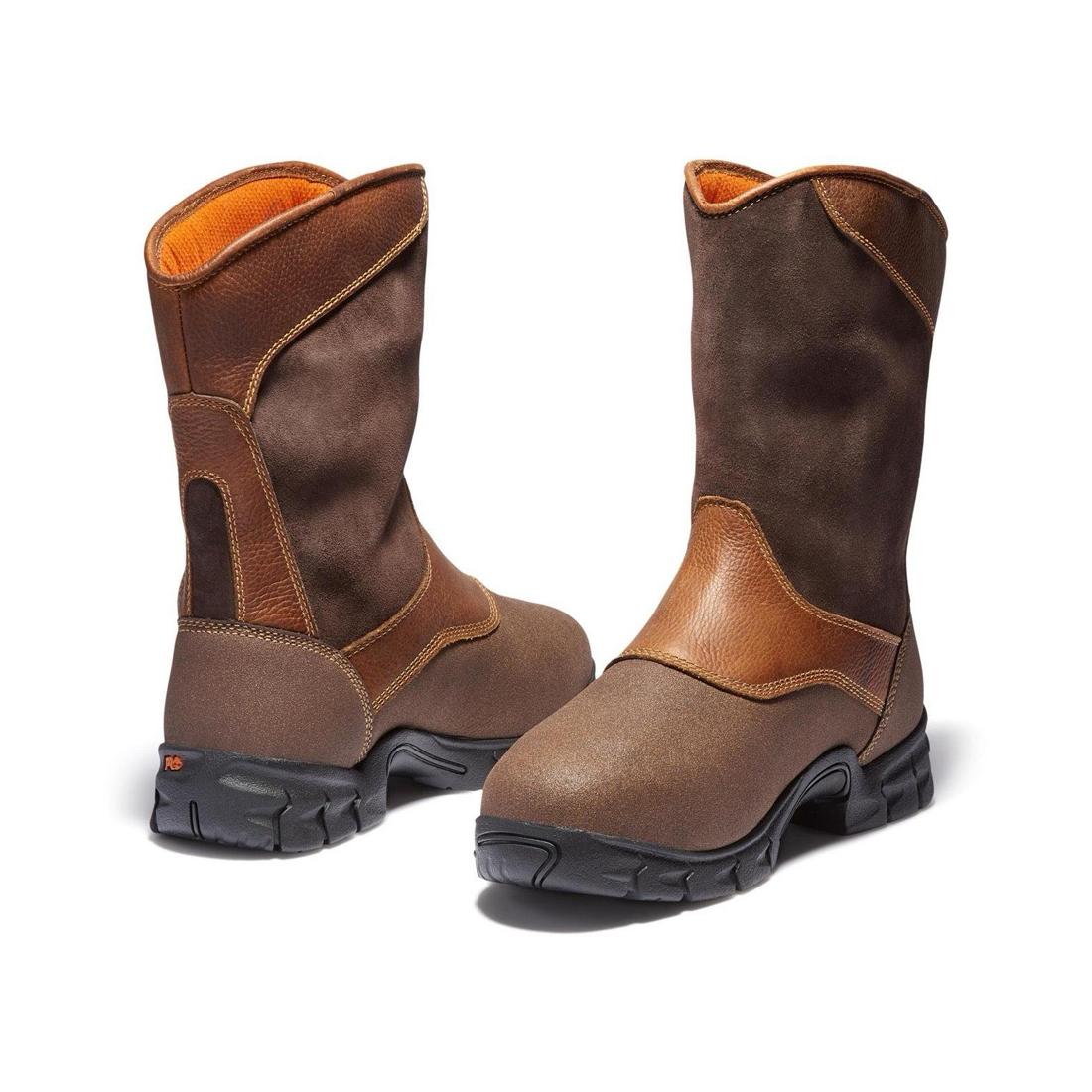 Excave Steel-Toe Met Guard WP Pull-On Work Boot Brown - Image 5