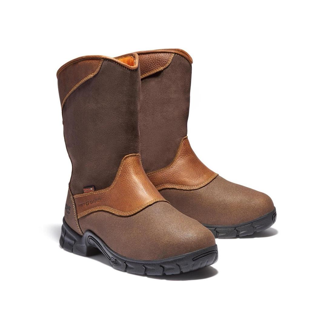 Excave Steel-Toe Met Guard WP Pull-On Work Boot Brown - Image 7