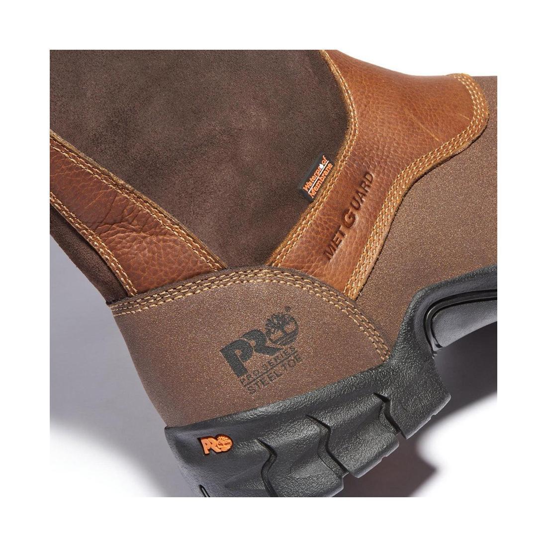 Excave Steel-Toe Met Guard WP Pull-On Work Boot Brown - Image 8