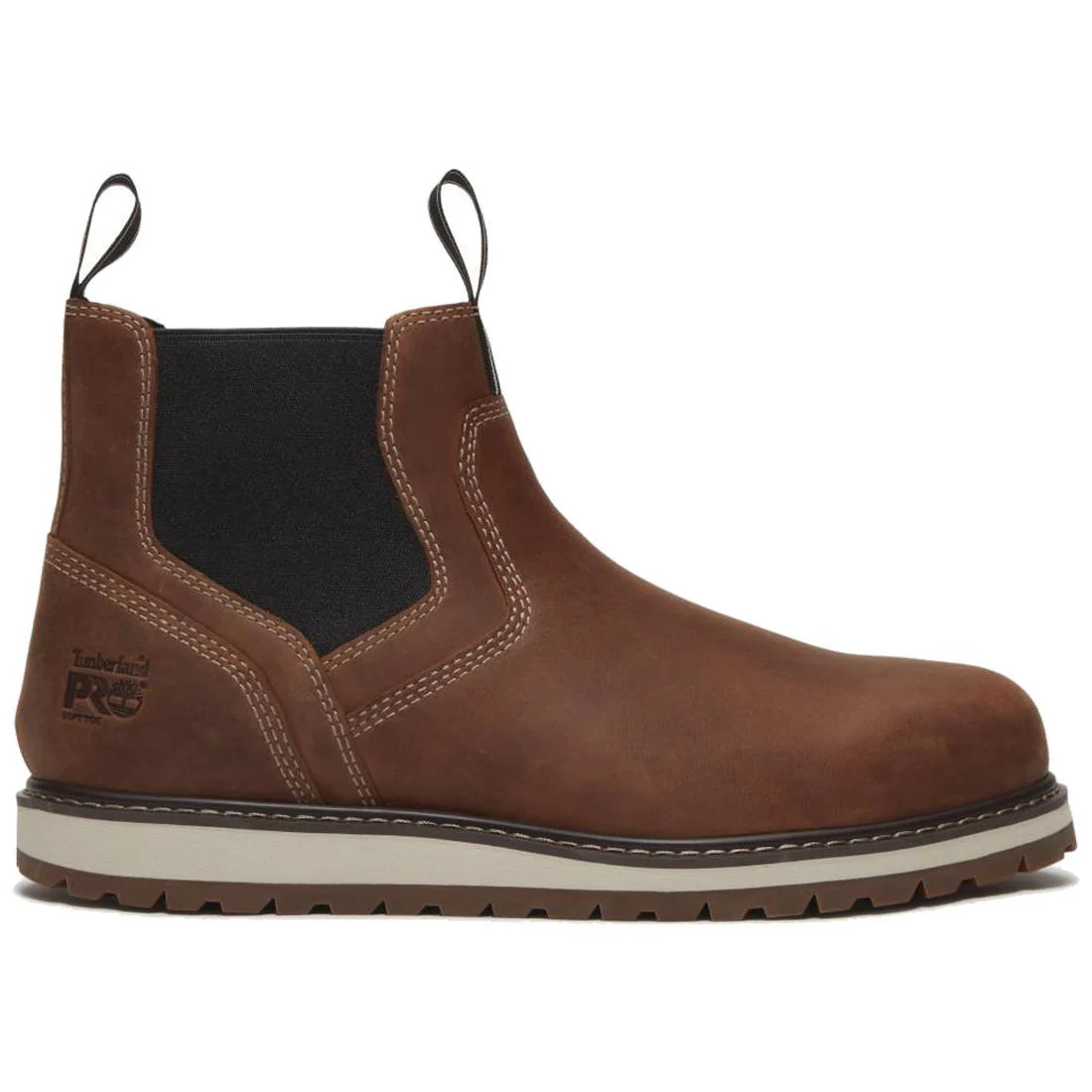Irvine Chelsea Soft Toe Chelsea Work Boot – Medium Brown