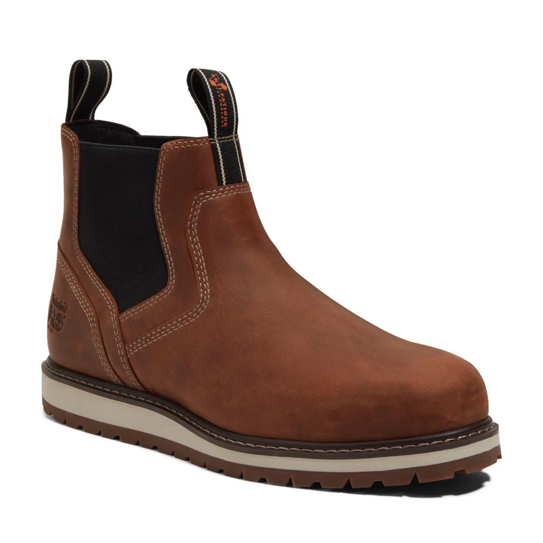 Irvine Chelsea Soft Toe Chelsea Work Boot – Medium Brown - Image 2