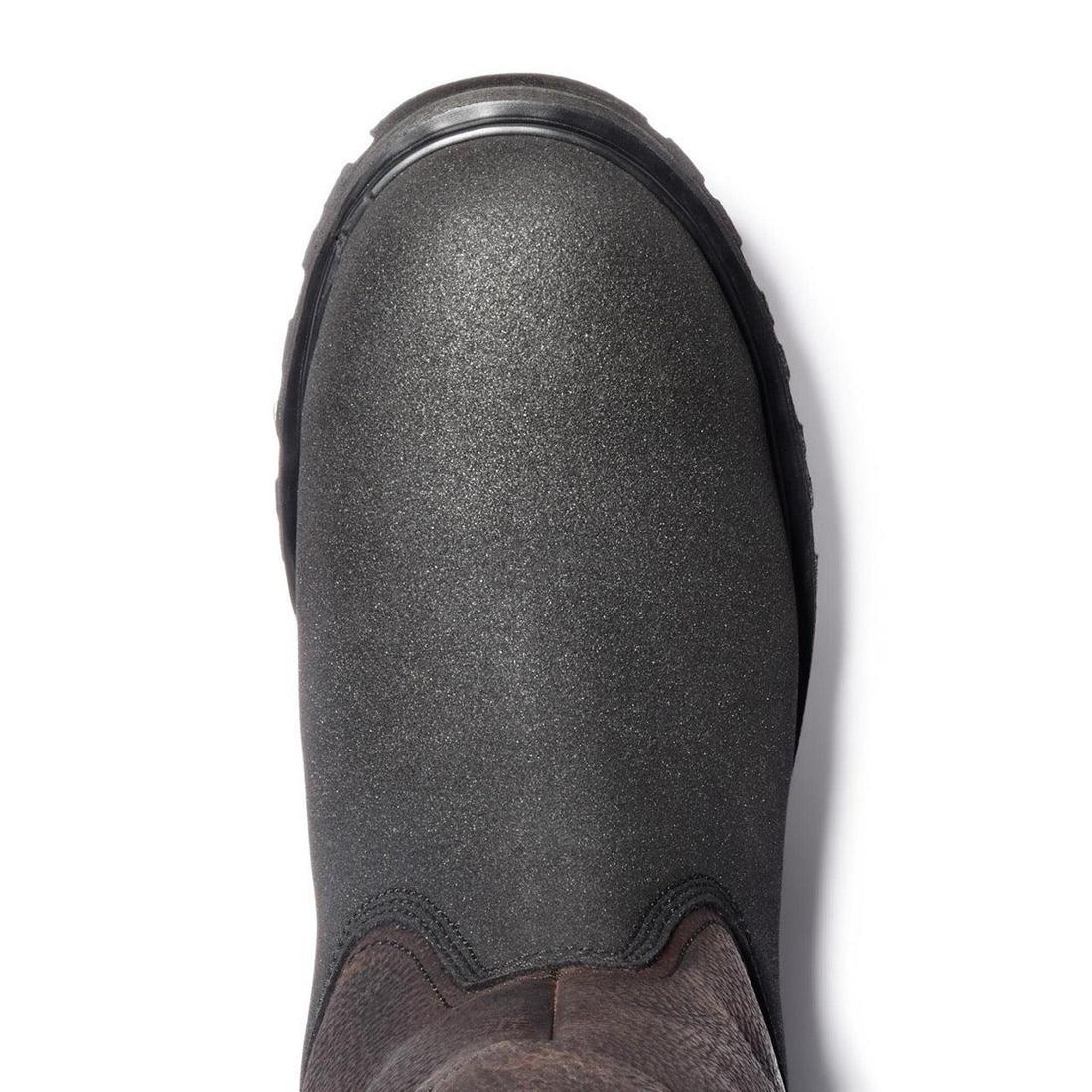 Powerwelt Steel-Toe Pull-On Work Boot Brown - Image 4