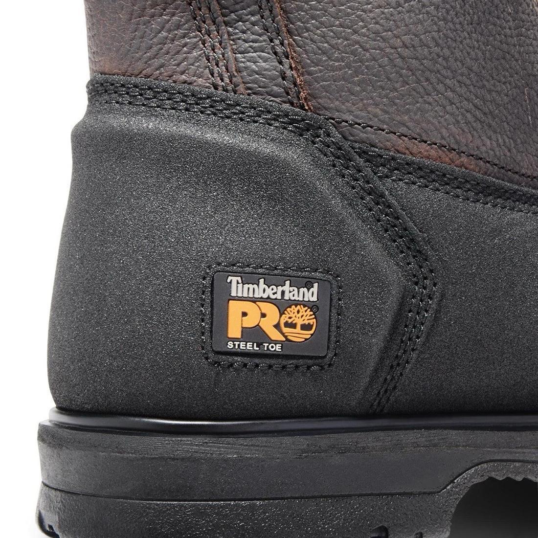 Powerwelt Steel-Toe Pull-On Work Boot Brown - Image 6