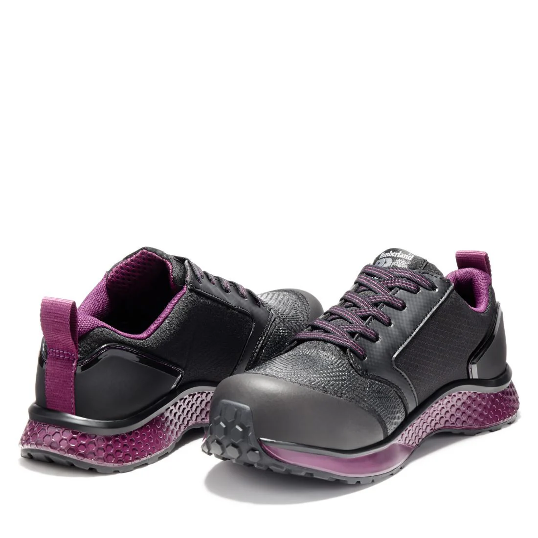 Reaxion Women’s Composite Toe Work Shoes – Black/Purple - Image 5