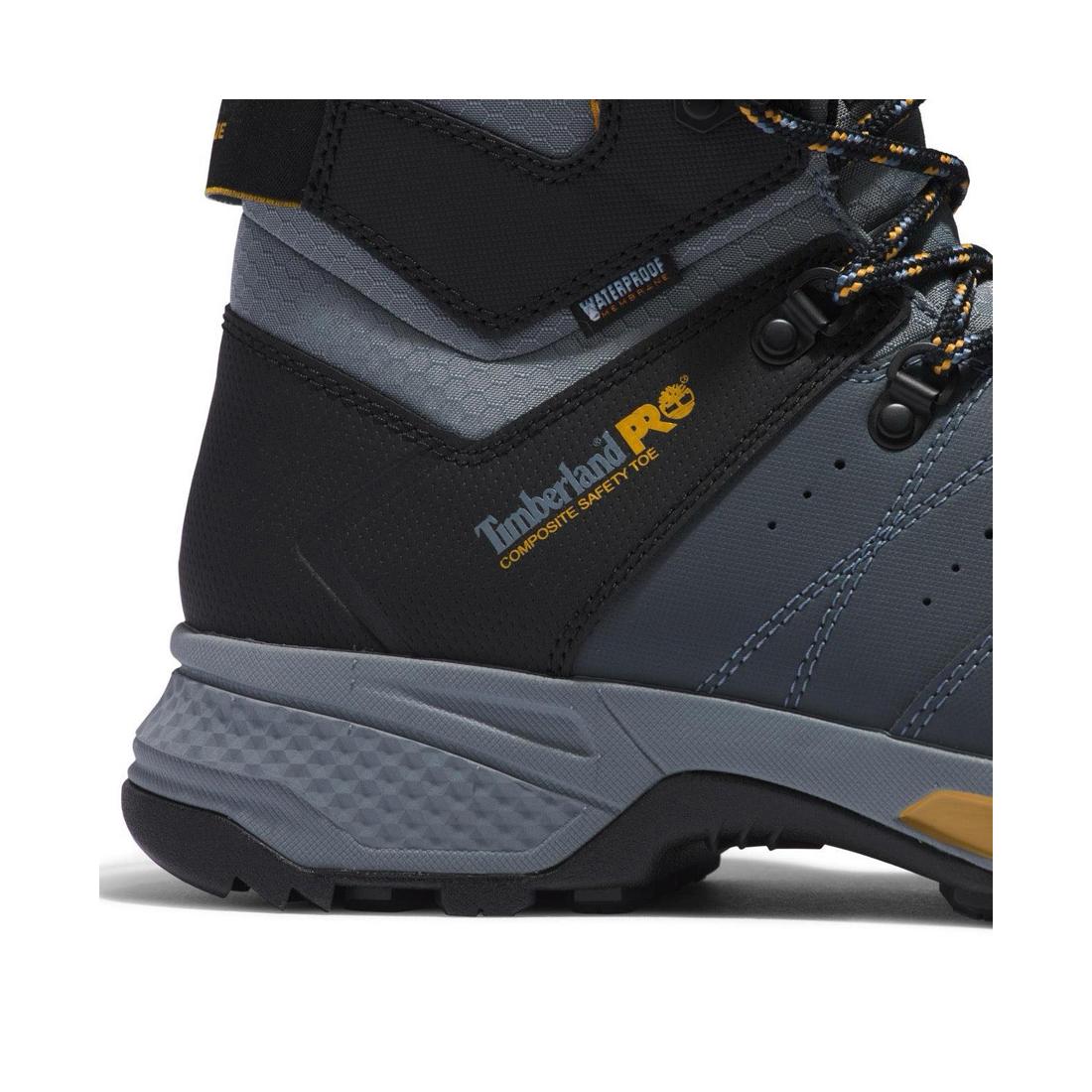 Switchback 6 Inch Composite-Toe Waterproof Work Boot Gray - Image 7