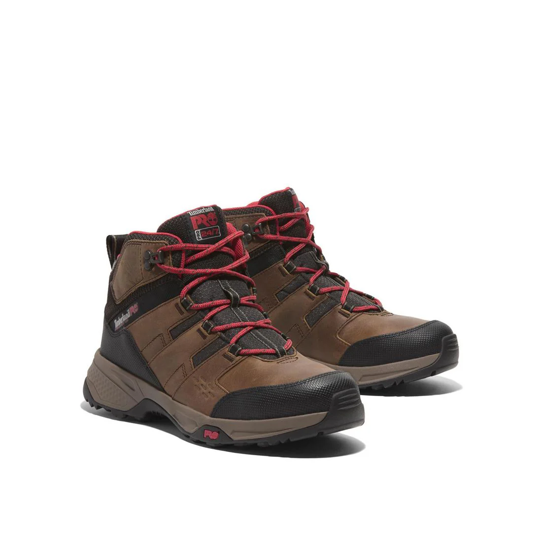 Switchback Lt 6 Inch Steel-Toe Work Boot Brown/Red - Image 8