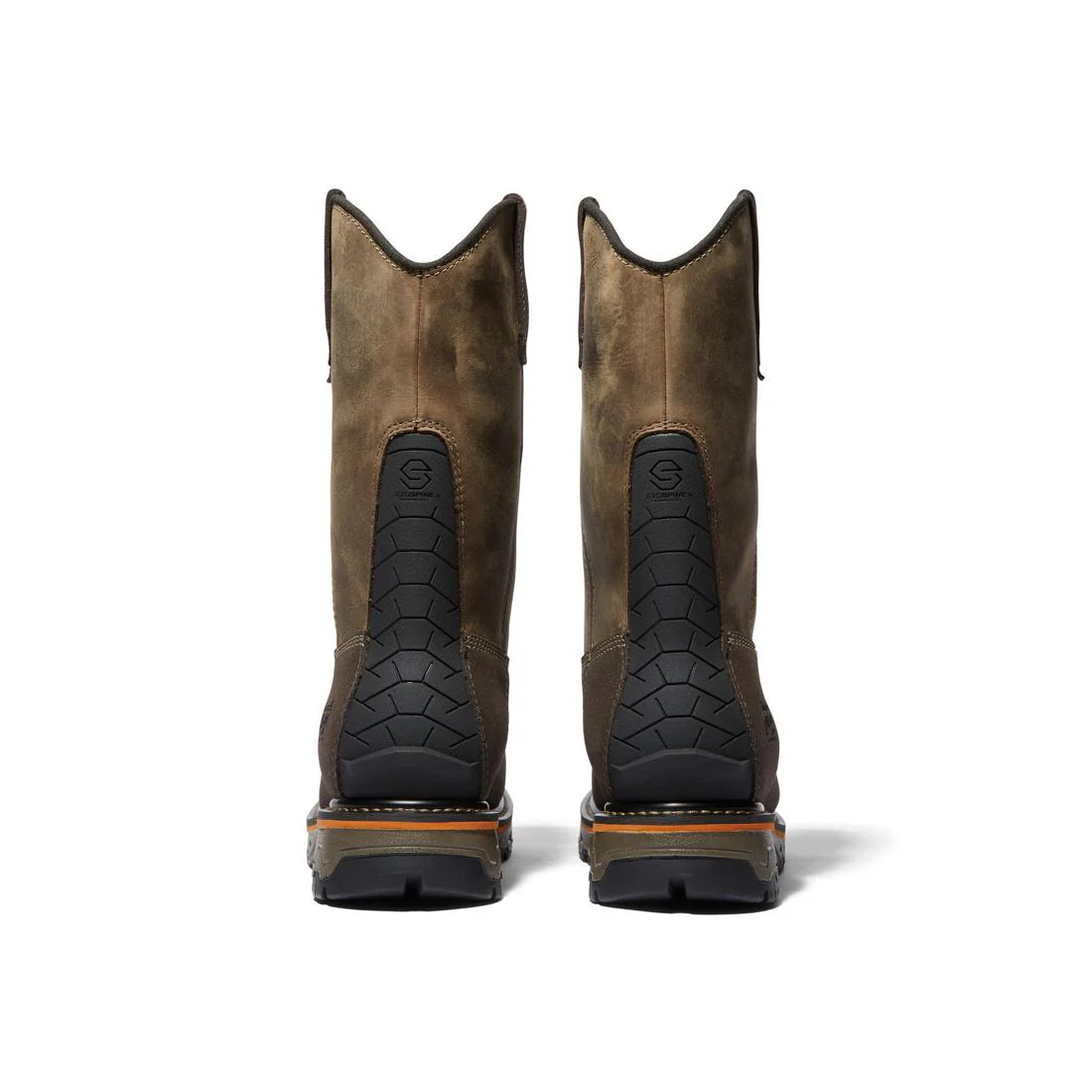 True Grit Composite-Toe Waterproof Pull-On Work Boot Brown/Green - Image 5