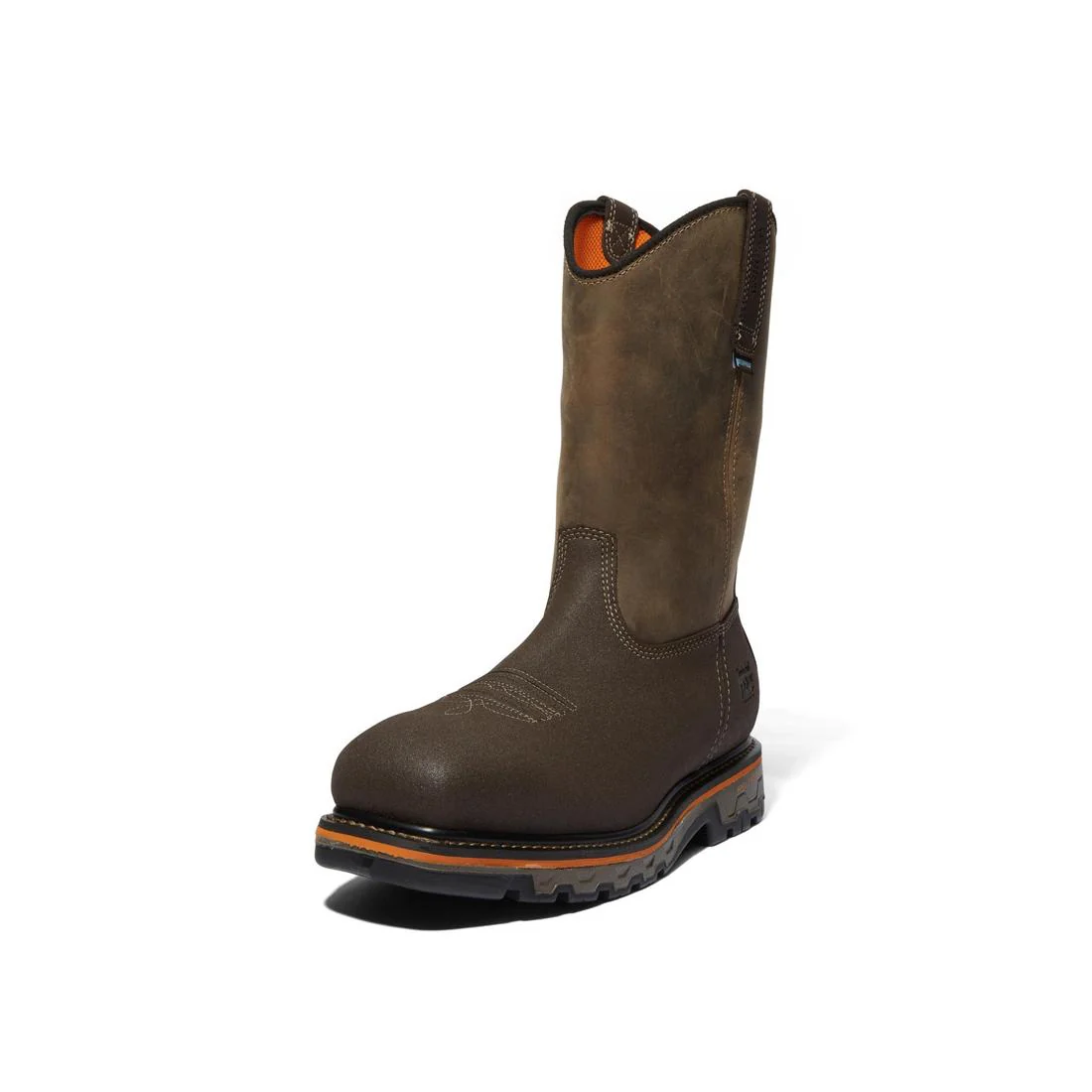 True Grit Composite-Toe Waterproof Pull-On Work Boot Brown/Green - Image 6