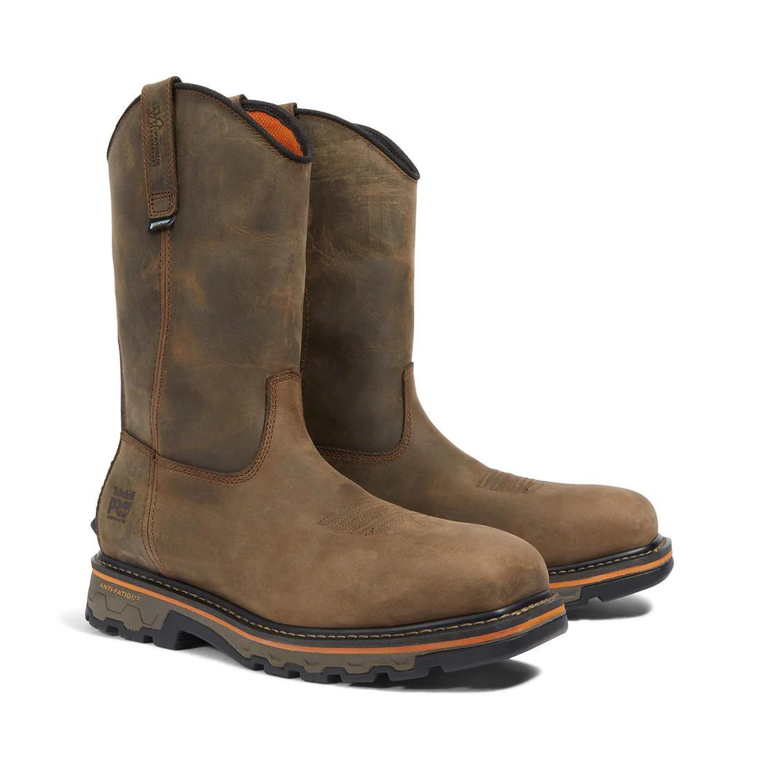 True Grit Composite- Toe Waterproof Pull-On Work Boot Brown - Image 4