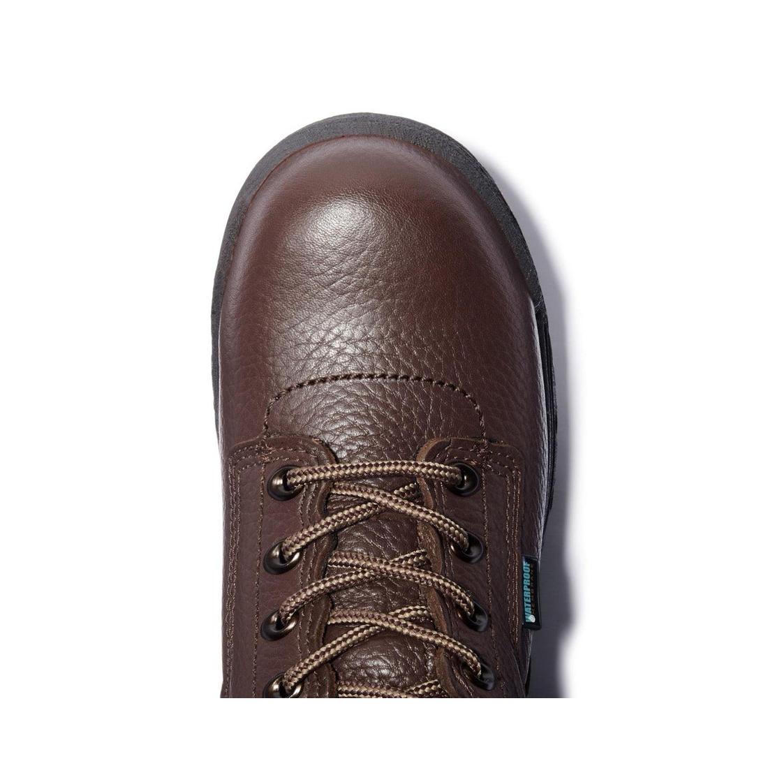 Women's Titan 6 Inch Alloy-Toe Waterproof Work Boot Brown - Image 4