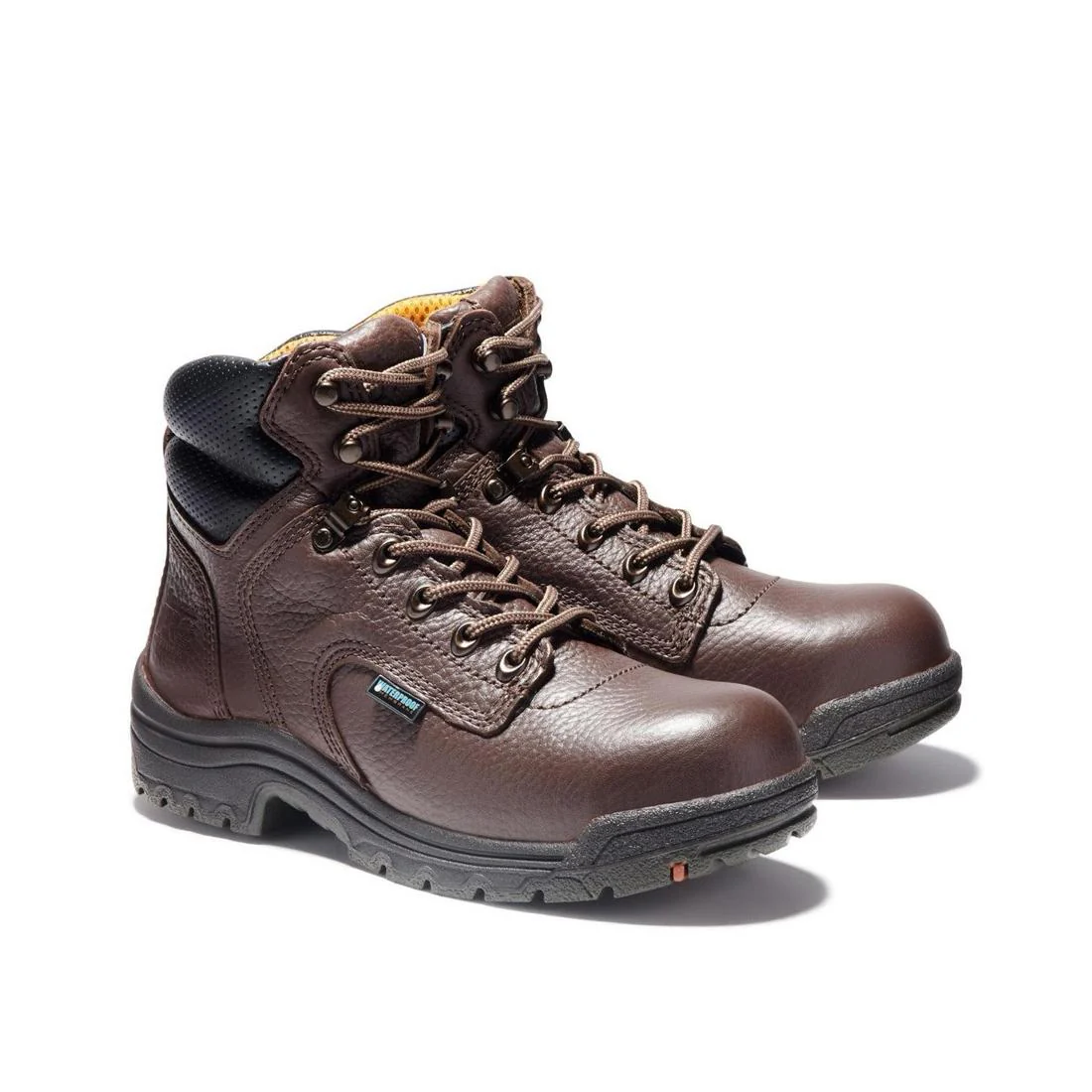 Women's Titan 6 Inch Alloy-Toe Waterproof Work Boot Brown - Image 7