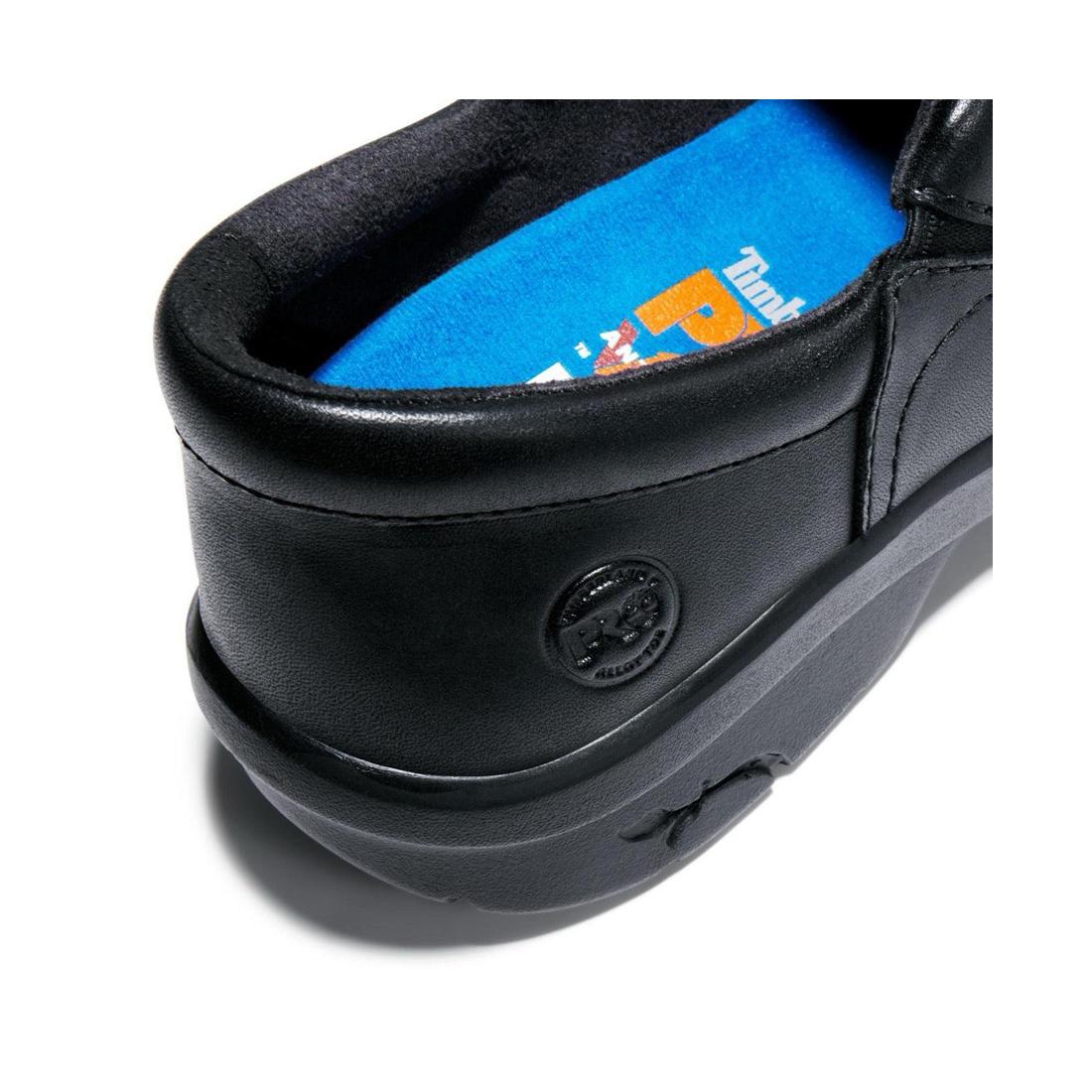 Women's Newbury Alloy-Toe Slip-On Work Shoe Black - Image 7