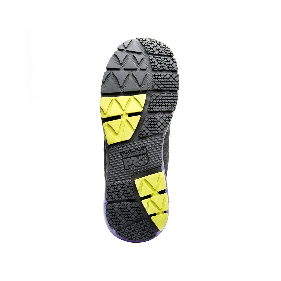 Women's Radius Composite-Toe Work Shoe Black/Purple - Image 3