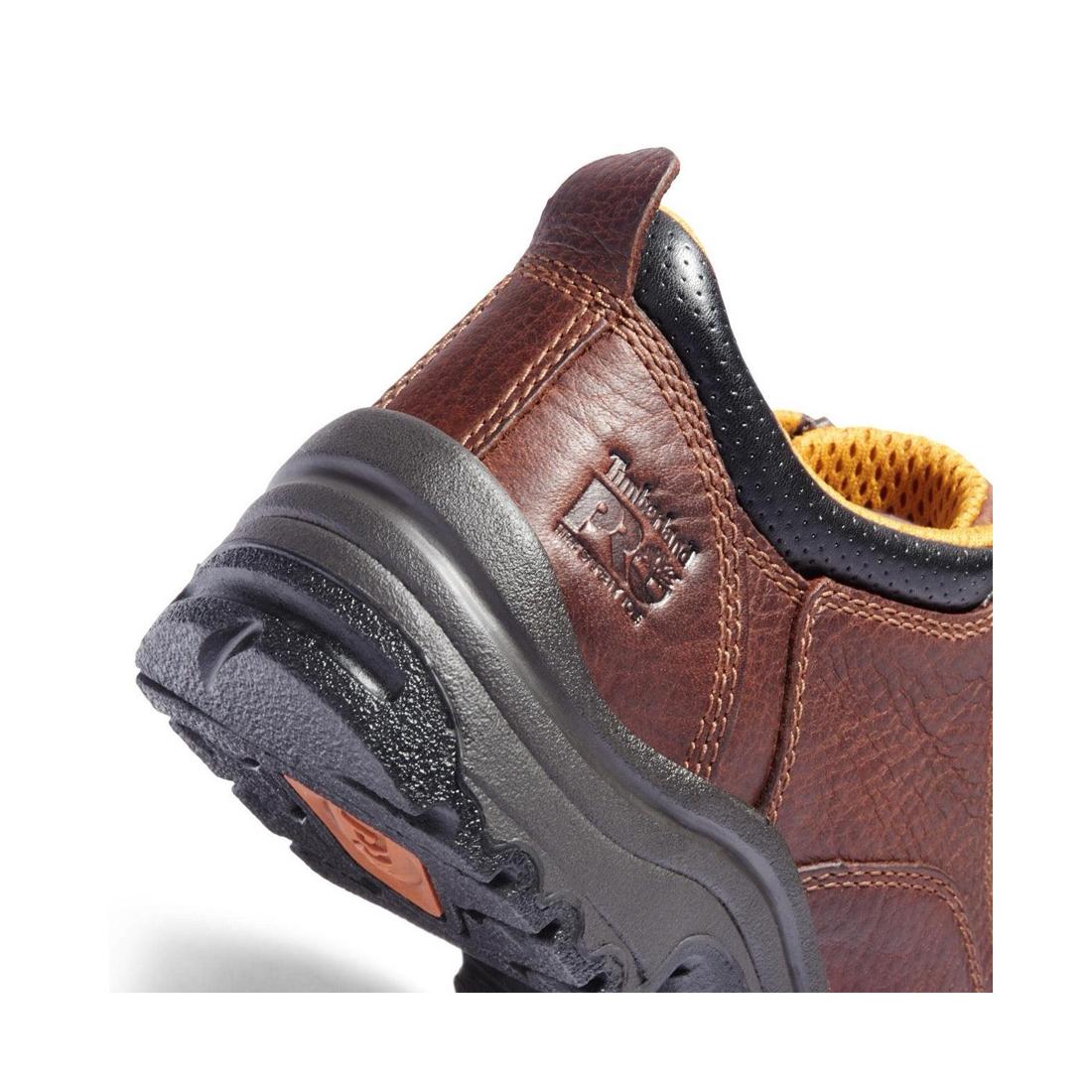 Women's Titan Alloy-Toe Oxford Work Shoe Brown - Image 7