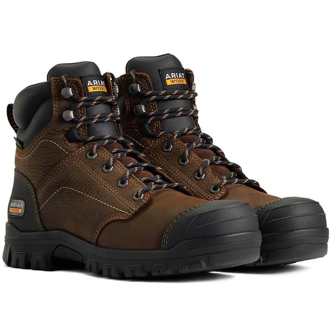 Treadfast 6" Steel-Toe Waterproof Work Boot Brown - Image 2