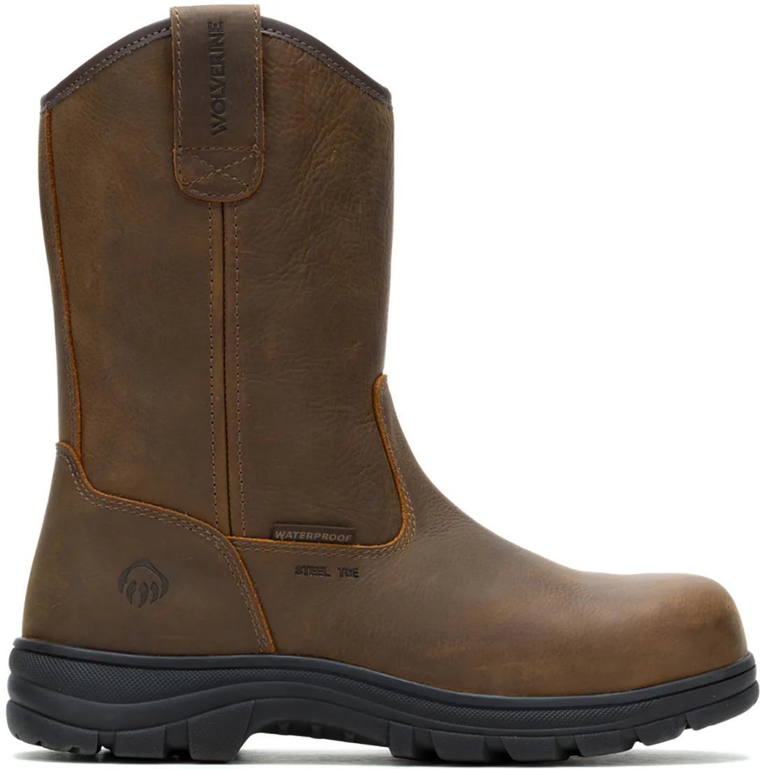 Carlsbad Waterproof Steel-Toe Pull-On Work Boot