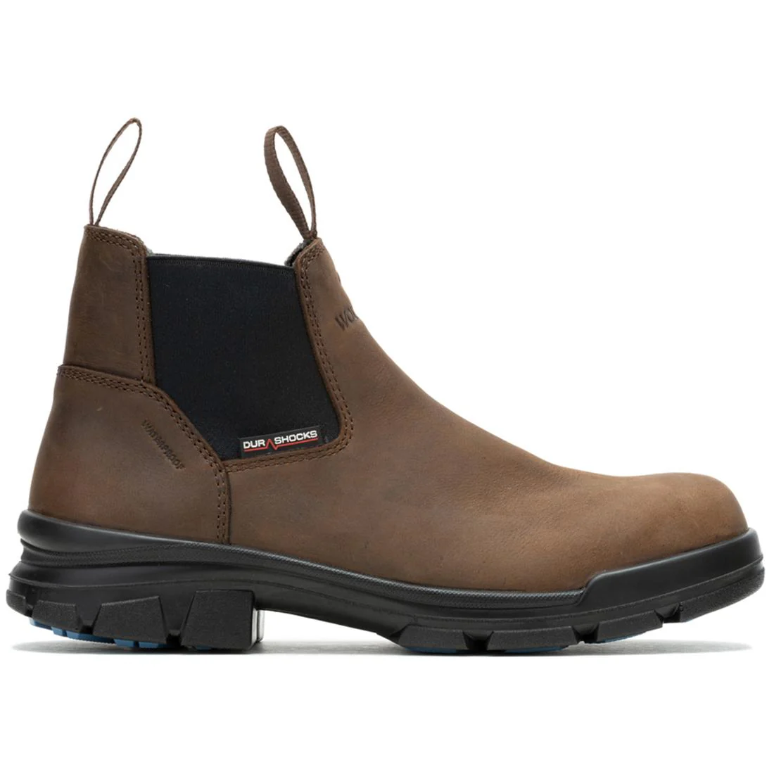 DuraShocks® SR Icon Soft Toe WP Romeo Chelsea Work Boot – Dark Brown