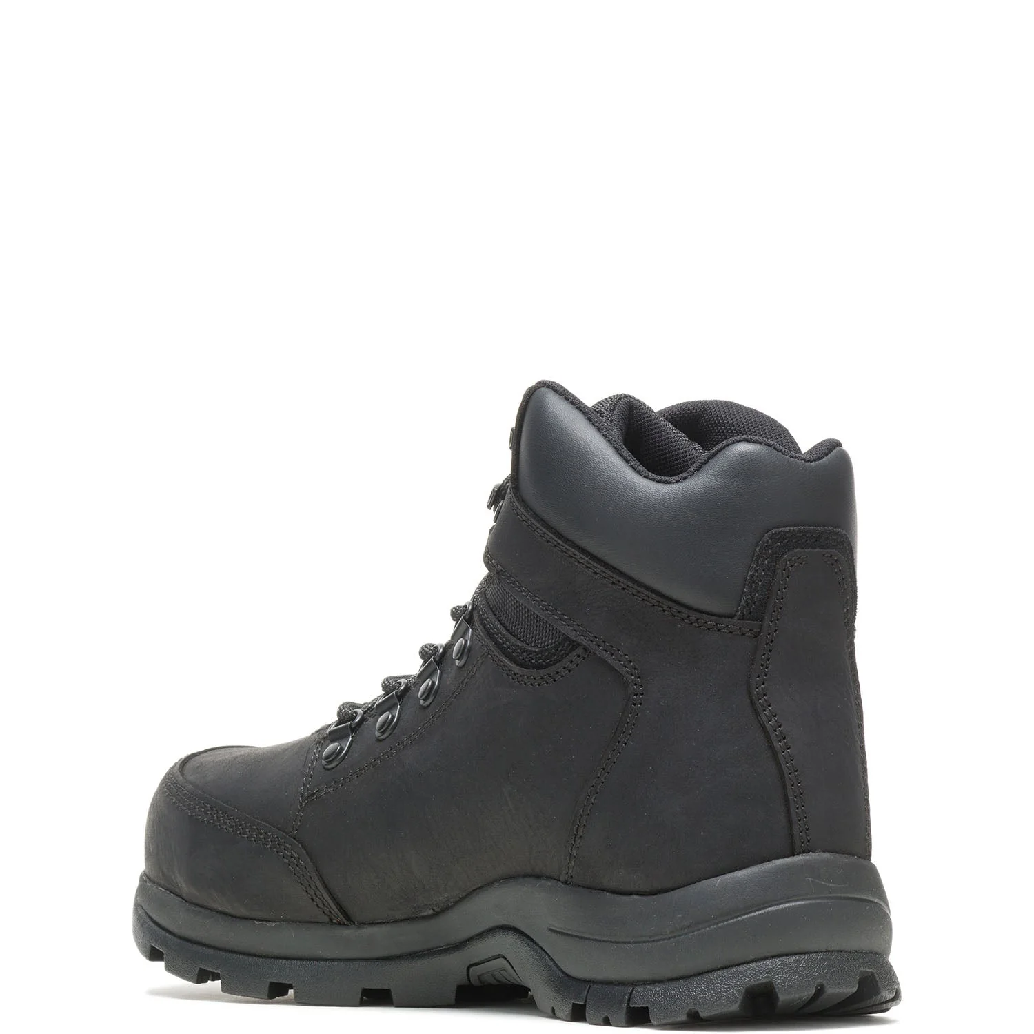 Grayson Waterproof Steel-Toe Mid Work Boot Black - Image 5
