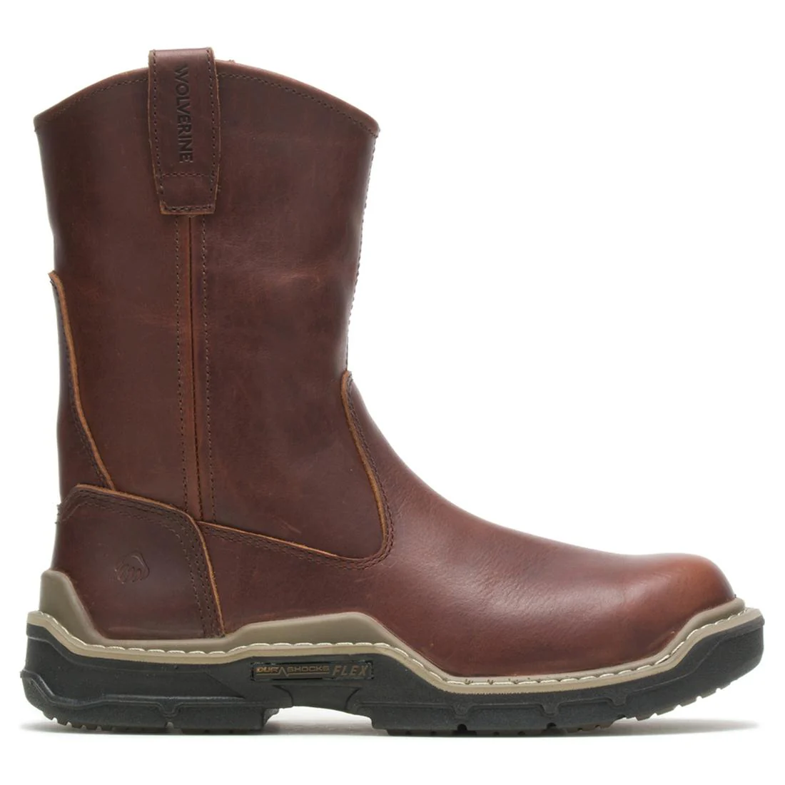 Raider DuraShocks® CarbonMax® Pull-On Wellington Work Boot – Peanut