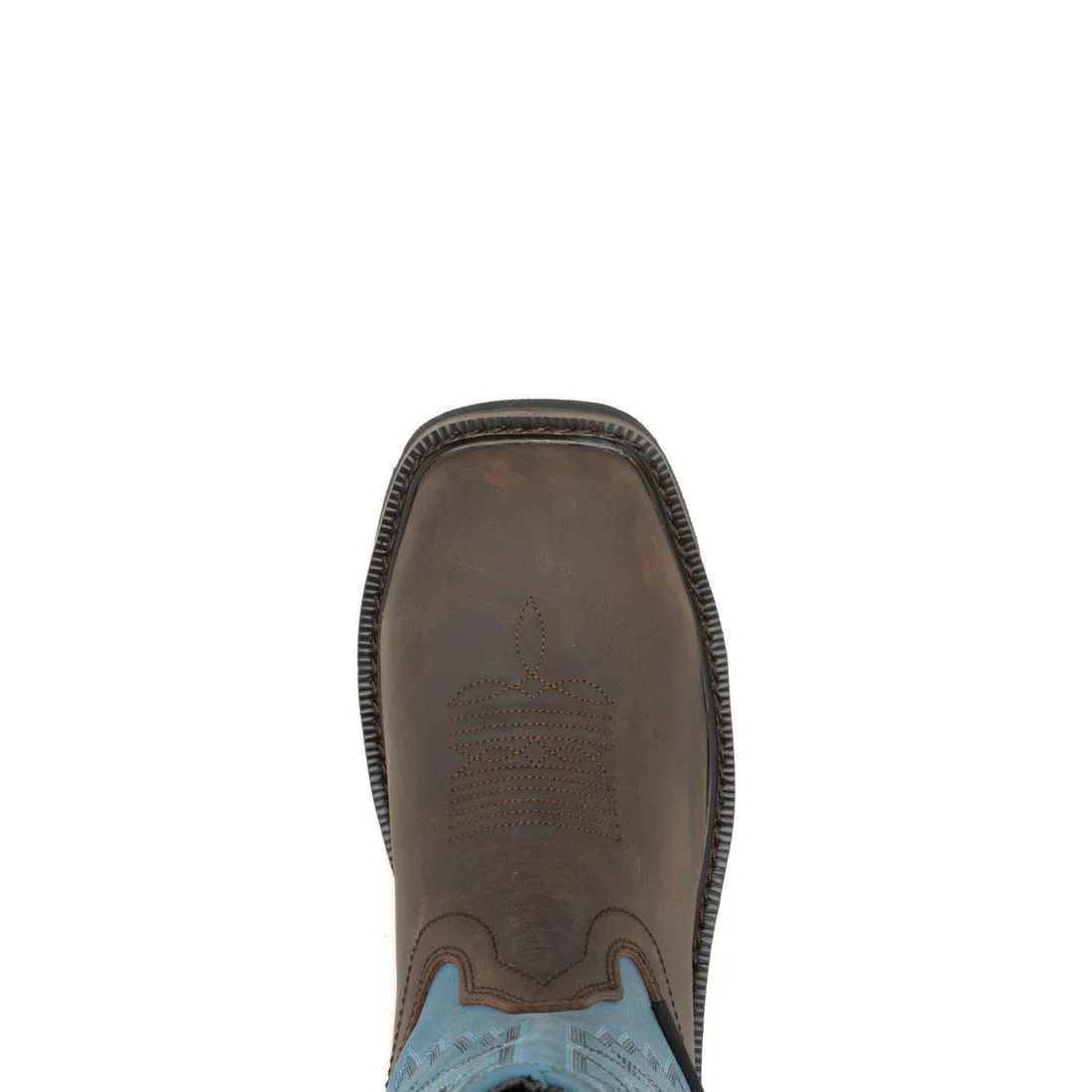 Rancher Arrow Women's Steel-Toe Pull-On Wellington WP  Work Boot Blue - Image 4