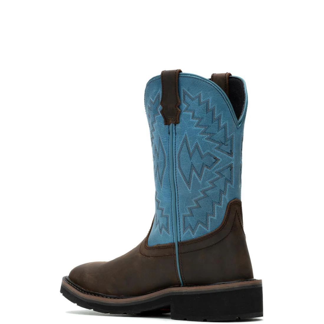 Rancher Arrow Women's Steel-Toe Pull-On Wellington WP  Work Boot Blue - Image 5