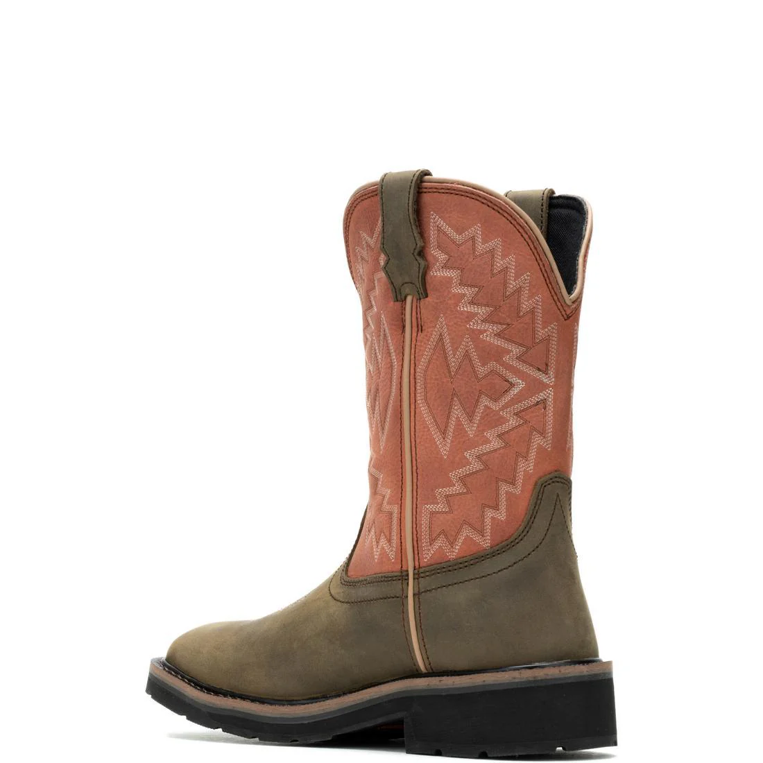 Rancher Arrow Women's Steel-Toe Pull-On Wellington WP Work Boot Rose - Image 5