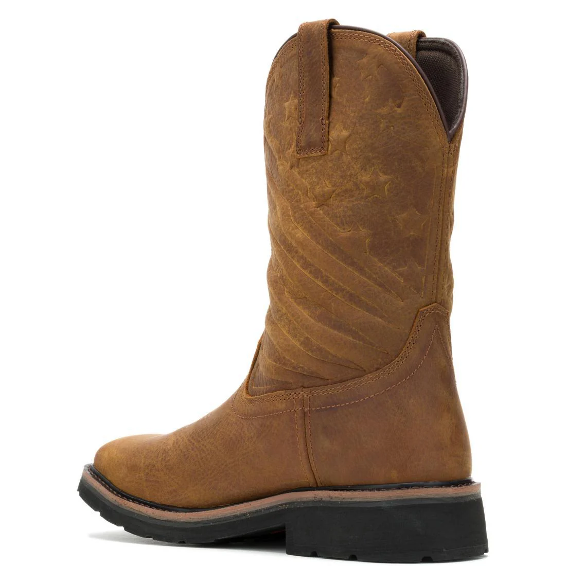 Rancher Flag LX Steel-Toe Pull-On Wellington Waterproof Work Boot Brown - Image 5