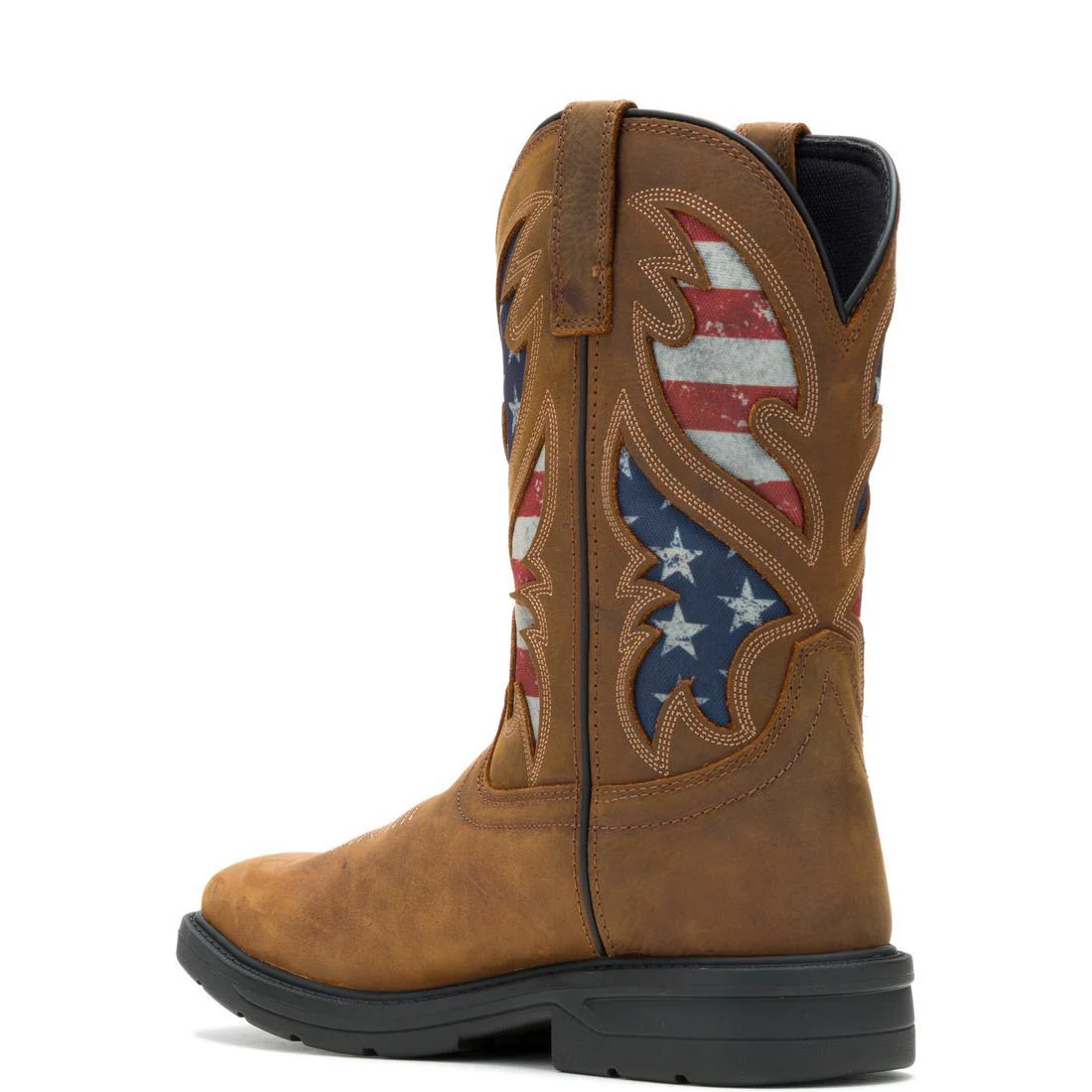 Rancher Flag Steel-Toe Pull-On Wellington WP Work Boot Usa Flag - Image 5