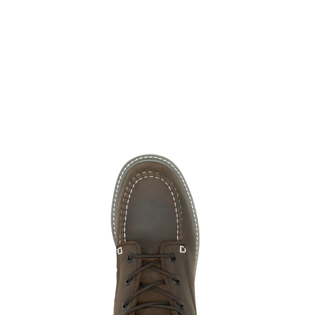 Trade Wedge Moc-Toe 6" Steel-Toe Work Boot Dark Brown - Image 4
